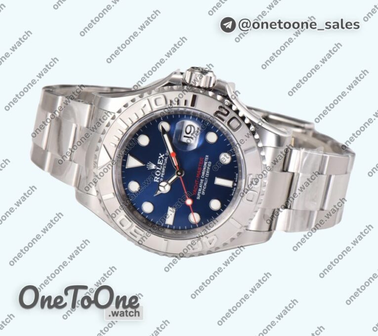 Реплика часов Rolex Yacht-Master 126622 904L Steel Top-tier Копия один в один Blue Dial on Stainless steel Bracelet