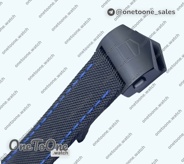 Реплика часов Tag Heuer Aquaracer Calibre 5 PVD 41mm Top-tier Копия один в один Carbon/Blue Dial on Black Nylon Strap T SW200
