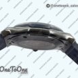 Реплика часов Hublot Classic Fusion 42mm Real Black Ceramic Top-tier Копия один в один Blue Dial on Blue Gummy Strap G SW300