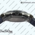 Реплика часов Hublot Classic Fusion 42mm Real Black Ceramic Top-tier Копия один в один Blue Dial on Blue Gummy Strap G SW300
