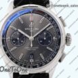 Реплика часов Breitling Premier B01 Chronograph 42mm Stainless steel White&Grey&Green&Blue Dials Leather Strap BLS