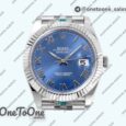 Реплика часов Rolex DateJust 41mm 126334 Top-tier Копия один в один 904L Steel Blue Dial Roman Marker on Jubilee Bracelet
