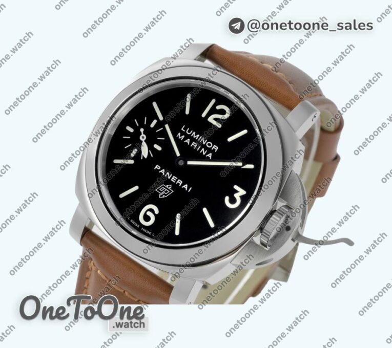 Реплика часов Panerai PAM 005 N Top-tier Копия один в один on Brown Leather Strap