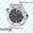 Реплика часов Audemars Piguet Royal Oak Offshore Diver 15720 Stainless steel Top-tier Копия один в один Gray Dial on Gray Rubber Strap