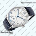 Реплика часов Iwc Portuguese IW358304 Top-tier Копия один в один Stainless steel White Dial Blue Markers Blue Leather Strap