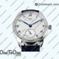 Реплика часов Iwc Portuguese IW358304 Top-tier Копия один в один Stainless steel White Dial Blue Markers Blue Leather Strap