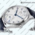 Реплика часов Iwc Portuguese IW358304 Top-tier Копия один в один Stainless steel White Dial Blue Markers Blue Leather Strap