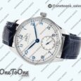 Реплика часов Iwc Portuguese IW358304 Top-tier Копия один в один Stainless steel White Dial Blue Markers Blue Leather Strap