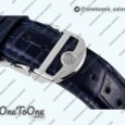 Реплика часов Iwc Portuguese IW358304 Top-tier Копия один в один Stainless steel White Dial Blue Markers Blue Leather Strap
