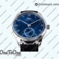 Реплика часов Iwc Portuguese IW358304 Top-tier Копия один в один Stainless steel Blue Dial Silver Markers Leather Strap