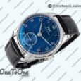 Реплика часов Iwc Portuguese IW358304 Top-tier Копия один в один Stainless steel Blue Dial Silver Markers Leather Strap
