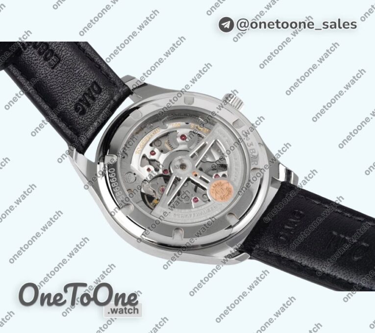 Реплика часов Iwc Portuguese IW358304 Top-tier Копия один в один Stainless steel Blue Dial Silver Markers Leather Strap