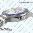 Реплика часов Omega Seamaster Diver 300M Top-tier Копия один в один Blue Ceramic Bezel White Dial Bracelet