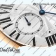 Реплика часов Cartier Drive De Cartier Rose gold Case White Dial Leather Strap TWF J Mod