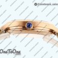Реплика часов Cartier Drive De Cartier Rose gold Case White Dial Leather Strap TWF J Mod