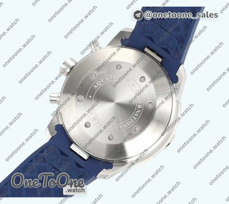 Реплика часов Iwc Aquatimer Chronograph IW376711 Stainless steel Case Blue Dial Rubber Strap S