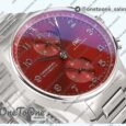 Реплика часов Iwc Portuguese Chrono IW3716 Top-tier Копия один в один Red Dial Stainless steel Bracelet
