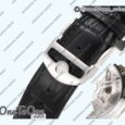 Реплика часов Iwc Portuguese Chrono IW3716 Top-tier Копия один в один White Dial Blue Markers Leather Strap