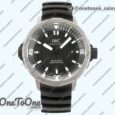 Реплика часов Iwc Aquatimer IW358002 Stainless steel Top-tier Копия один в один Black Dial White Sticks Markers on Black Rubber Strap