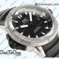 Реплика часов Iwc Aquatimer IW358002 Stainless steel Top-tier Копия один в один Black Dial White Sticks Markers on Black Rubber Strap