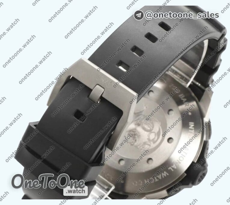 Реплика часов Iwc Aquatimer IW358002 Stainless steel Top-tier Копия один в один Black Dial White Sticks Markers on Black Rubber Strap