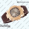 Реплика часов Patek Philippe Nautilus 5711/1R Top-tier Копия один в один Brown Textured Dial Rubber Strap 324CS V5