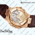Реплика часов Patek Philippe Nautilus 5711/1R Top-tier Копия один в один White Textured Dial Rubber Strap 324CS V5