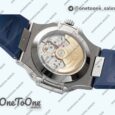 Реплика часов Patek Philippe Nautilus 5726 Complicated Stainless steel Top-tier Копия один в один Blue Textured Dial Rubber Strap