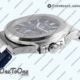 Реплика часов Patek Philippe Nautilus 5726 Complicated Stainless steel Top-tier Копия один в один Blue Textured Dial Rubber Strap