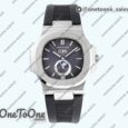 Реплика часов Patek Philippe Nautilus 5726 Complicated Stainless steel Top-tier Копия один в один Grey Textured Dial Rubber Strap