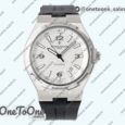Реплика часов Vacheron Constantin Overseas 47040 Stainless steel Top-tier Копия один в один White Textured Dial Rubber Strap