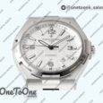 Реплика часов Vacheron Constantin Overseas 47040 Stainless steel Top-tier Копия один в один White Textured Dial Rubber Strap