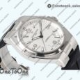 Реплика часов Vacheron Constantin Overseas 47040 Stainless steel Top-tier Копия один в один White Textured Dial Rubber Strap