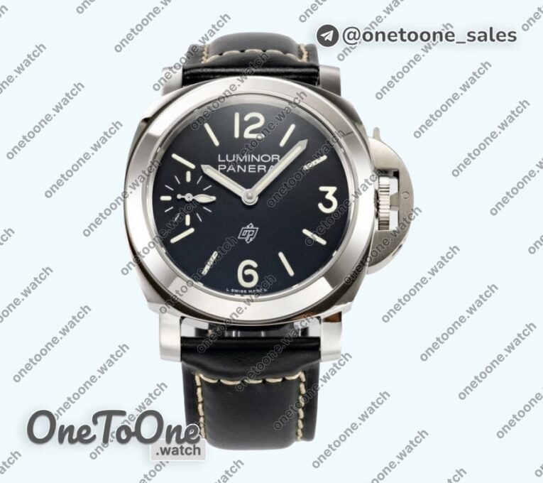 Реплика часов Panerai PAM1084 Stainless steel Top-tier Копия один в один Black Leather Strap Strap