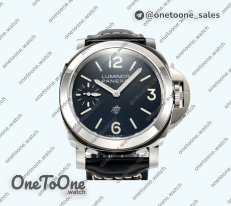 Реплика часов Panerai PAM1084 Stainless steel Top-tier Копия один в один Black Leather Strap Strap