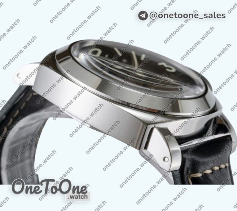 Реплика часов Panerai PAM1084 Stainless steel Top-tier Копия один в один Black Leather Strap Strap