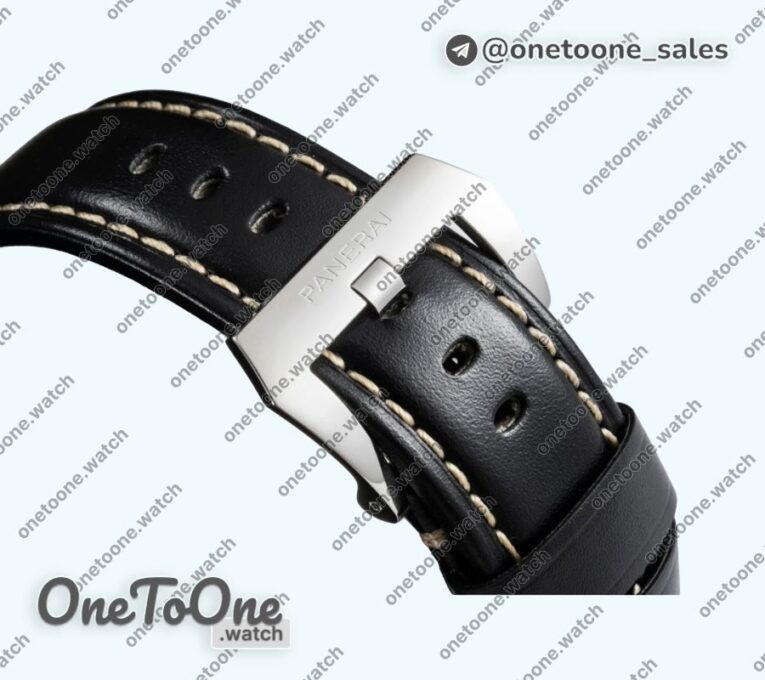Реплика часов Panerai PAM1084 Stainless steel Top-tier Копия один в один Black Leather Strap Strap