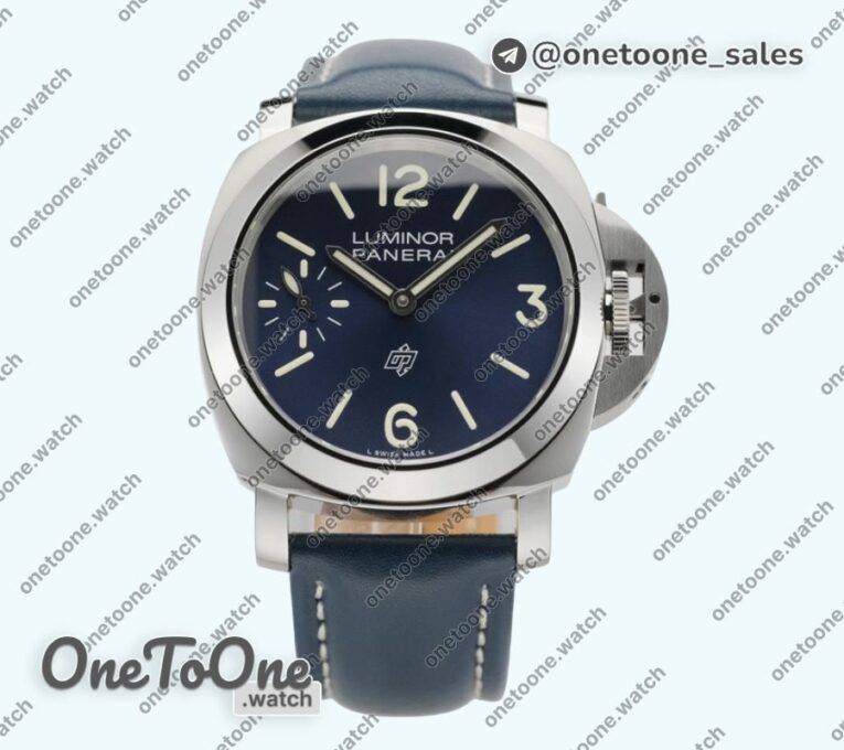 Реплика часов Panerai PAM 1085 Stainless steel Top-tier Копия один в один Blue Leather Strap
