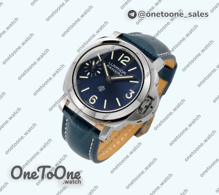 Реплика часов Panerai PAM 1085 Stainless steel Top-tier Копия один в один Blue Leather Strap