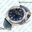 Реплика часов Panerai PAM 1085 Stainless steel Top-tier Копия один в один Blue Leather Strap