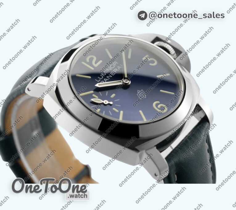 Реплика часов Panerai PAM 1085 Stainless steel Top-tier Копия один в один Blue Leather Strap