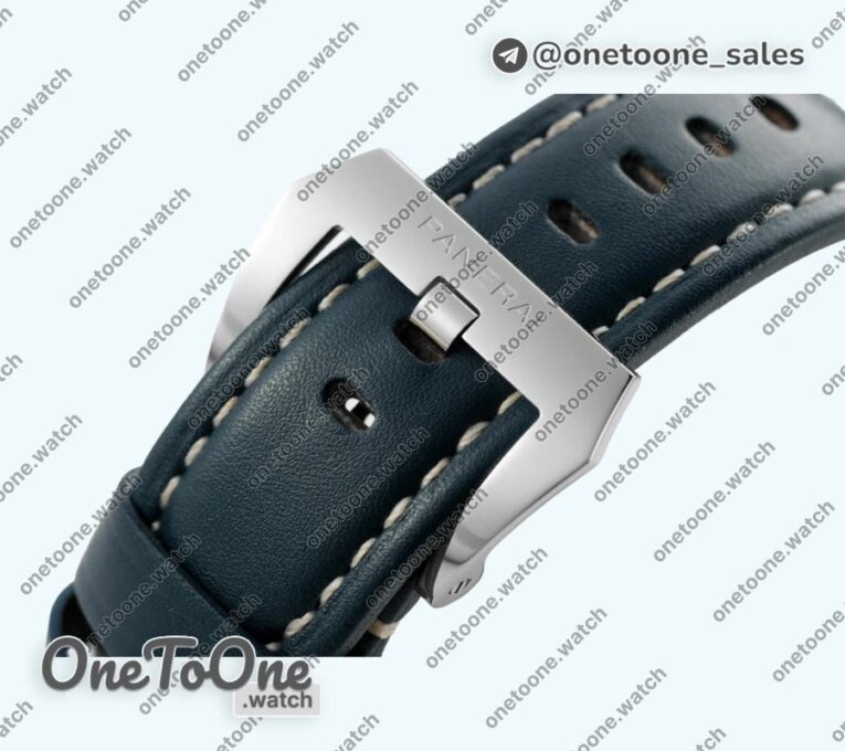 Реплика часов Panerai PAM 1085 Stainless steel Top-tier Копия один в один Blue Leather Strap