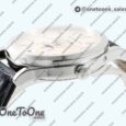 Реплика часов Patek Philippe Annual Calendar Moonphase 5396 Stainless steel Top-tier Копия один в один White Dial Leather Strap