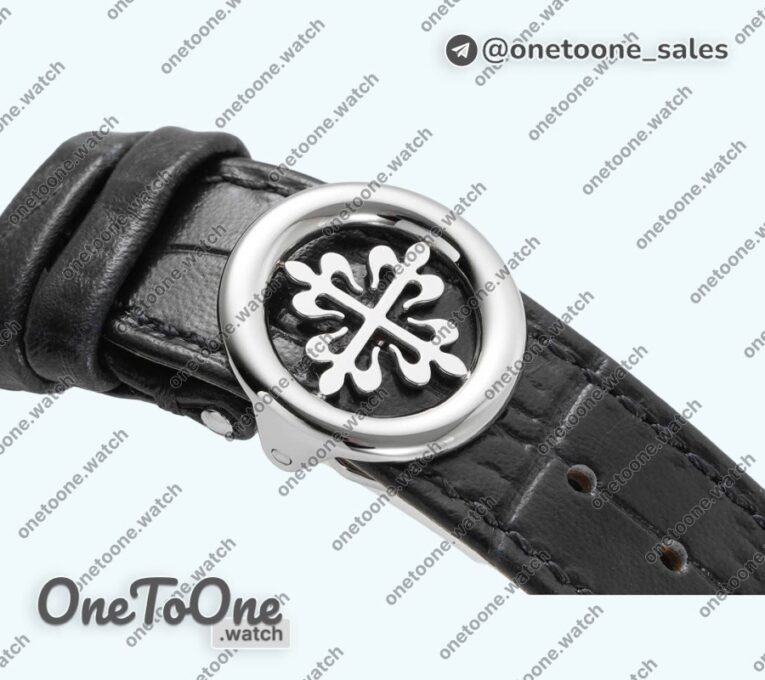 Реплика часов Patek Philippe Annual Calendar Moonphase 5396 Stainless steel Top-tier Копия один в один White Dial Leather Strap