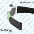 Реплика часов Richard Mille 055 White Ceramic Top-tier Копия один в один Skeleton Dial Green Inner Bezel Nylon Strap NH05