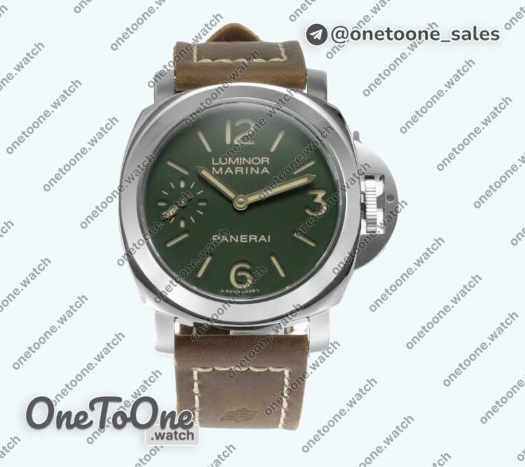 Реплика часов Panerai PAM 911 Stainless steel Top-tier Копия один в один Brown Leather Strap Strap hwf