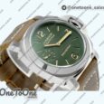 Реплика часов Panerai PAM 911 Stainless steel Top-tier Копия один в один Brown Leather Strap Strap hwf