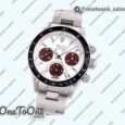 Реплика часов Rolex Daytona 6263 Black Bezel Stainless steel White Dial Red Sundials Asian 7750