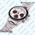 Реплика часов Rolex Daytona 6263 Black Bezel Stainless steel White Dial Red Sundials Asian 7750