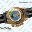 Реплика часов Rolex Daytona 116515 Rose gold Top-tier Копия один в один Brown Dial on Oysterflex Rubber Strap